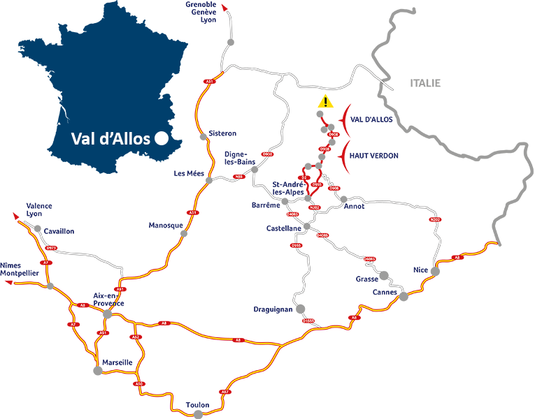 Carte Val d'Allos